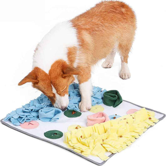 Dog Snuffle Mat for Dogs - Treat Hiding Training Pad, Stress Relief Sniffing Blanket & Anti-Destruction Interactive Toy - Pawembrace.com
