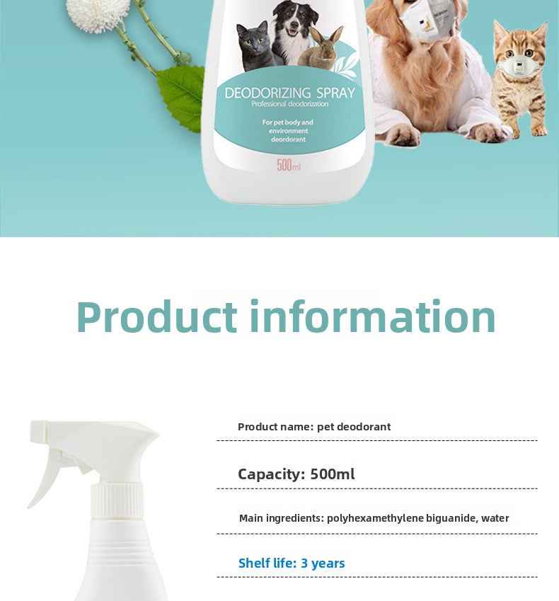 Vet Recommended Bio-Enzyme Pet Odor Eliminator Spray - Cat & Dog Urine Odor Decomposer, Safe & Fast-Acting - Pawembrace.com