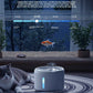 2.4L Automatic Ultra Quiet Cat Water Fountain with Wireless Pump and Real Flowing Water