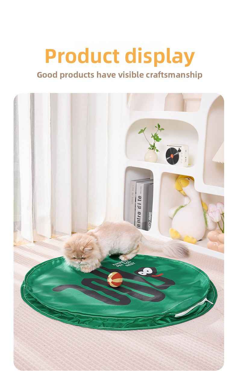 Electric Round Automatic Cat Teaser Ball - New Interactive Hunting Self-Play Boredom Buster Toy - Pawembrace.com