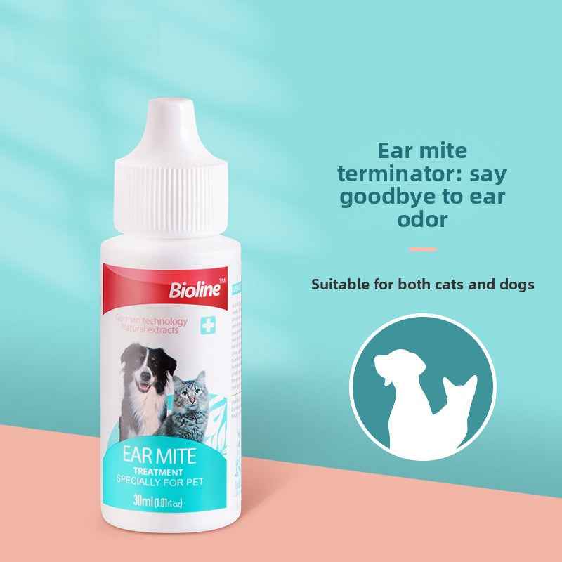 Natural Plant-Based Ear Mite Oil for Cats & Dogs - Gentle Ear Canal Cleaner, Removes Mites, Stops Itch & Inflammation, Safe Non-Irritating, pH Balanced, Vet Recommended - Pawembrace.com
