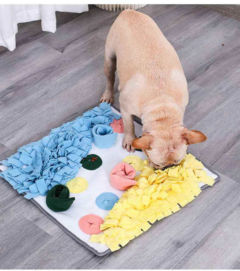 Dog Snuffle Mat for Dogs - Treat Hiding Training Pad, Stress Relief Sniffing Blanket & Anti-Destruction Interactive Toy - Pawembrace.com