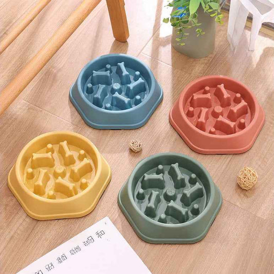 Slow Feeder Dog Bowl for Large Medium Small Dogs & Cats - Anti-Choking Puzzle Bowl, Non-Slip Slow Eating Bowl, Prevents Bloat & Gulping, Durable Pet Feeder Bowl - Pawembrace.com