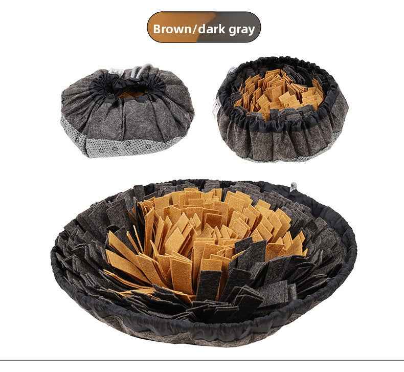 2-in-1 Dog Snuffle Bowl & Mat - Puzzle Treat Hiding Training Stress Relief Interactive Pet Toy & Supplies - Pawembrace.com