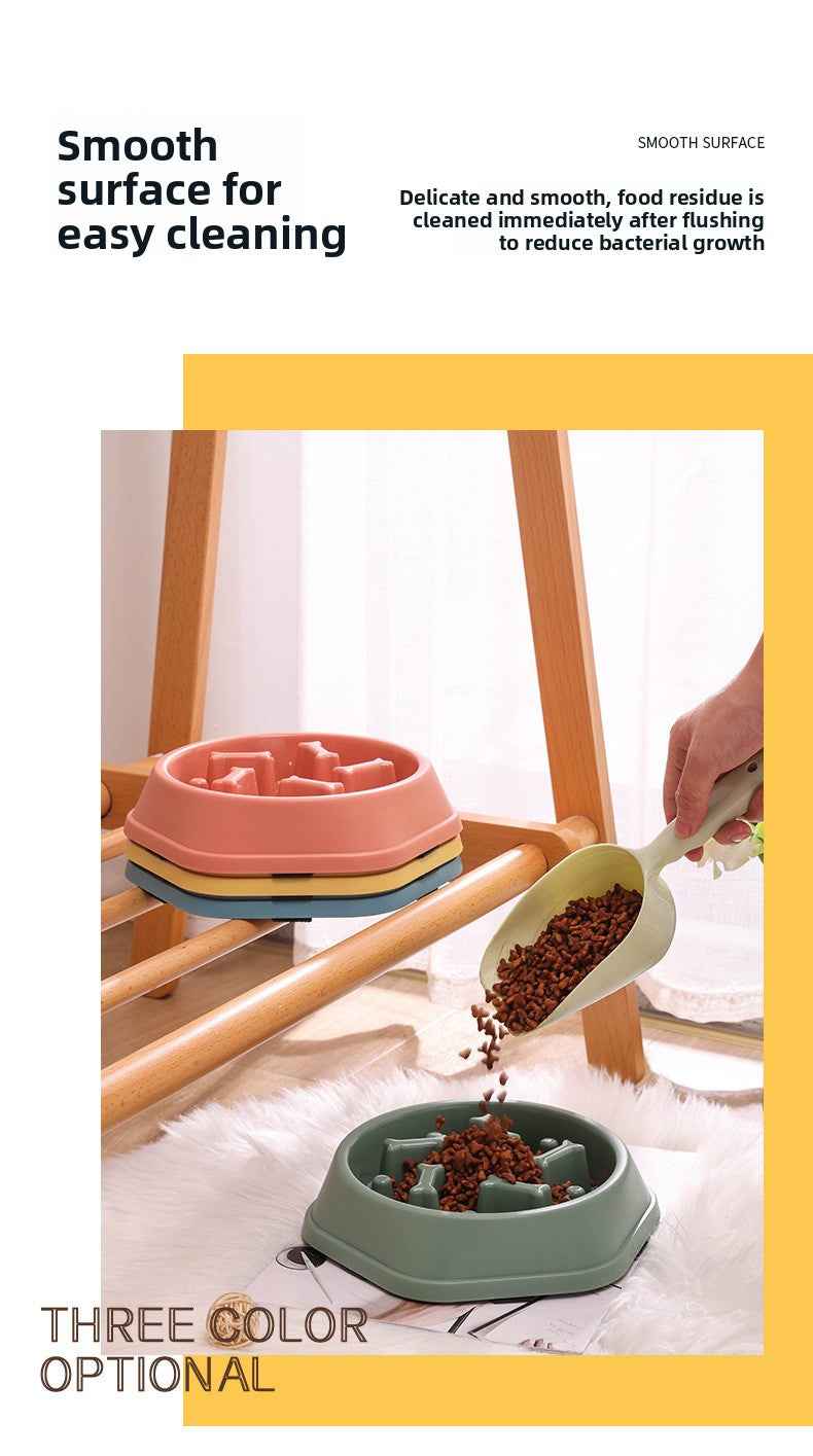 Slow Feeder Dog Bowl for Large Medium Small Dogs & Cats - Anti-Choking Puzzle Bowl, Non-Slip Slow Eating Bowl, Prevents Bloat & Gulping, Durable Pet Feeder Bowl - Pawembrace.com