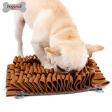 Classic Square Dog Snuffle Mat - Treat Hiding Puzzle Slow Feeder Bowl, Bite-Resistant Stress Relief Training Interactive Pet Toy - Pawembrace.com