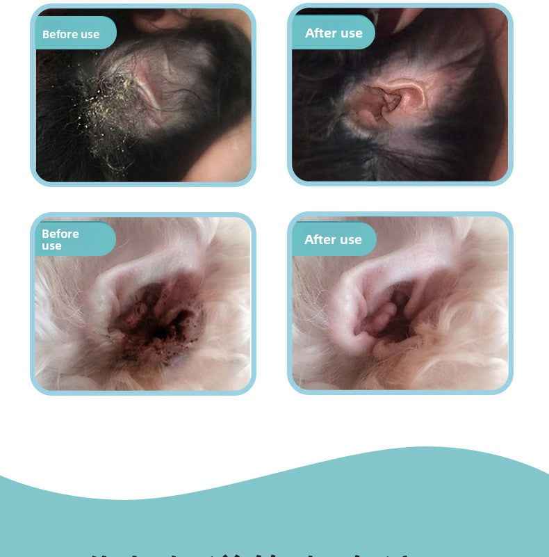 Natural Plant-Based Ear Mite Oil for Cats & Dogs - Gentle Ear Canal Cleaner, Removes Mites, Stops Itch & Inflammation, Safe Non-Irritating, pH Balanced, Vet Recommended - Pawembrace.com