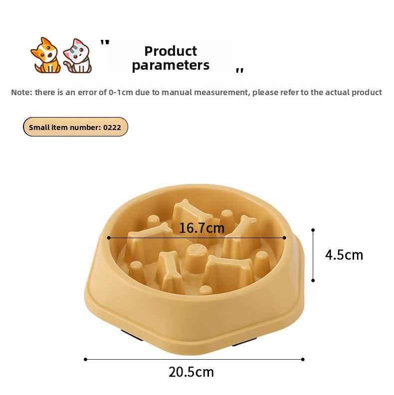 Slow Feeder Dog Bowl for Large Medium Small Dogs & Cats - Anti-Choking Puzzle Bowl, Non-Slip Slow Eating Bowl, Prevents Bloat & Gulping, Durable Pet Feeder Bowl - Pawembrace.com