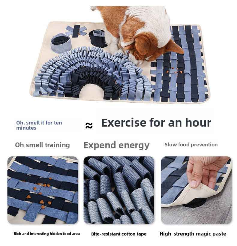 Dog Arch Bridge Snuffle Mat - Treat Hiding Slow Feeder Puzzle Training Boredom Buster Interactive Pet Toy Pad - Pawembrace.com