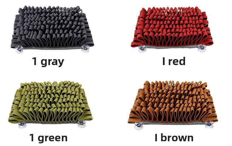 Classic Square Dog Snuffle Mat - Treat Hiding Puzzle Slow Feeder Bowl, Bite-Resistant Stress Relief Training Interactive Pet Toy - Pawembrace.com