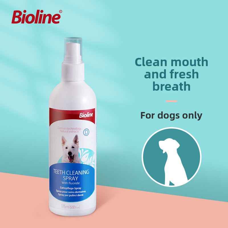 Natural Food-Grade Dog Dental Spray & Breath Freshener - Reduces Plaque & Tartar, Alcohol-Free, Veterinarian Recommended Oral Care for Dogs - Pawembrace.com