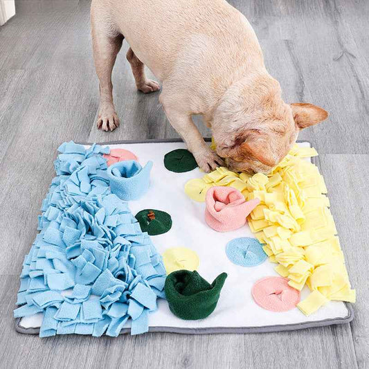 Dog Snuffle Mat for Dogs - Treat Hiding Training Pad, Stress Relief Sniffing Blanket & Anti-Destruction Interactive Toy - Pawembrace.com