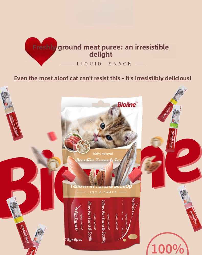 Pet cat treats in stock for wholesale, suitable for adult and young cats, nutritional fattening wet food, pet cat snacks - Pawembrace.com