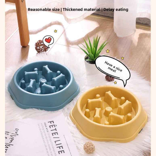 Slow Feeder Dog Bowl for Large Medium Small Dogs & Cats - Anti-Choking Puzzle Bowl, Non-Slip Slow Eating Bowl, Prevents Bloat & Gulping, Durable Pet Feeder Bowl - Pawembrace.com