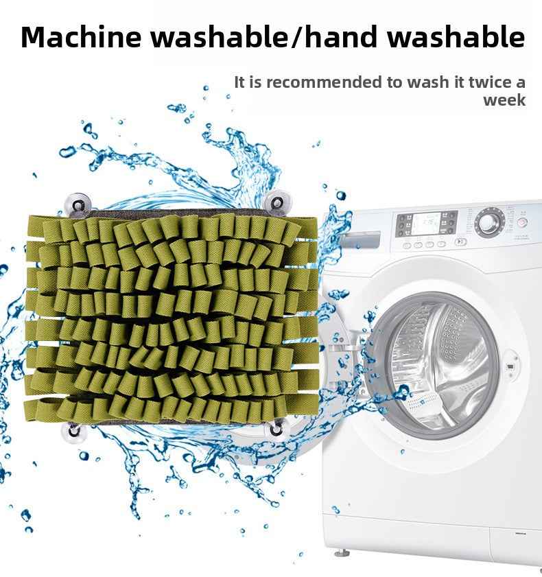 Classic Square Dog Snuffle Mat - Treat Hiding Puzzle Slow Feeder Bowl, Bite-Resistant Stress Relief Training Interactive Pet Toy - Pawembrace.com