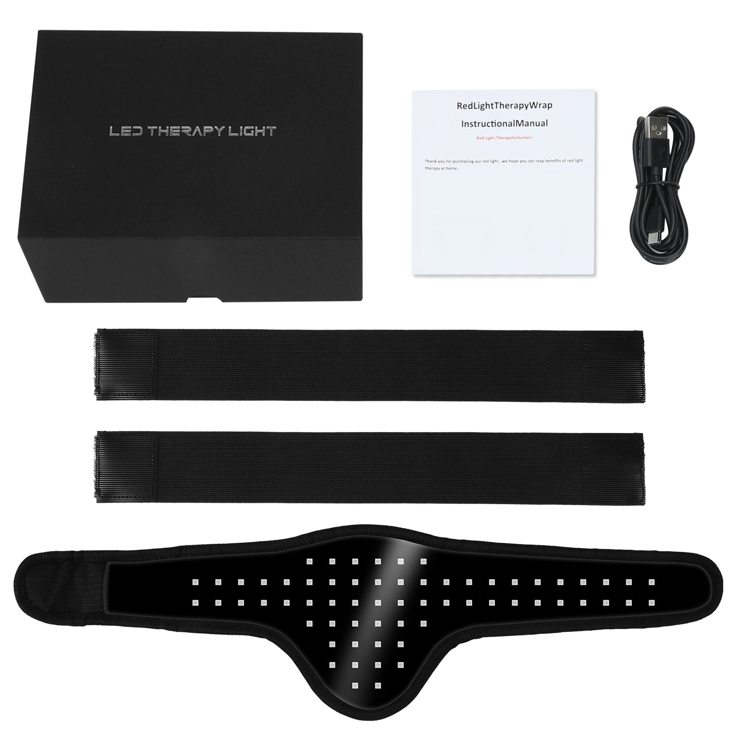Pet Care Red Light Therapy Belt with 660NM 850NM LED Infrared Wrap for Dog and Cats